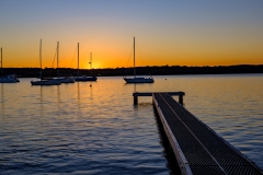 Sunset over the jetty