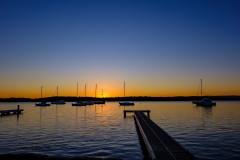 Sunset over the jetty