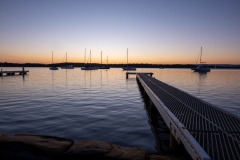 Sunset over the jetty